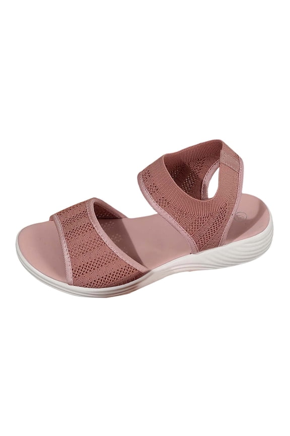 Womens Walking Hiking Sandals Comfortable Arch Support Non Adjustable Straps Cushioned Footbed Platform Sport Water Sandals Summer