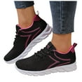 thumbnail image 1 of Womens Walking Running Tennis Shoes Autumn Breathable Knit Lace up Golf Climbing Hiking Fashion Sneakers, 1 of 7
