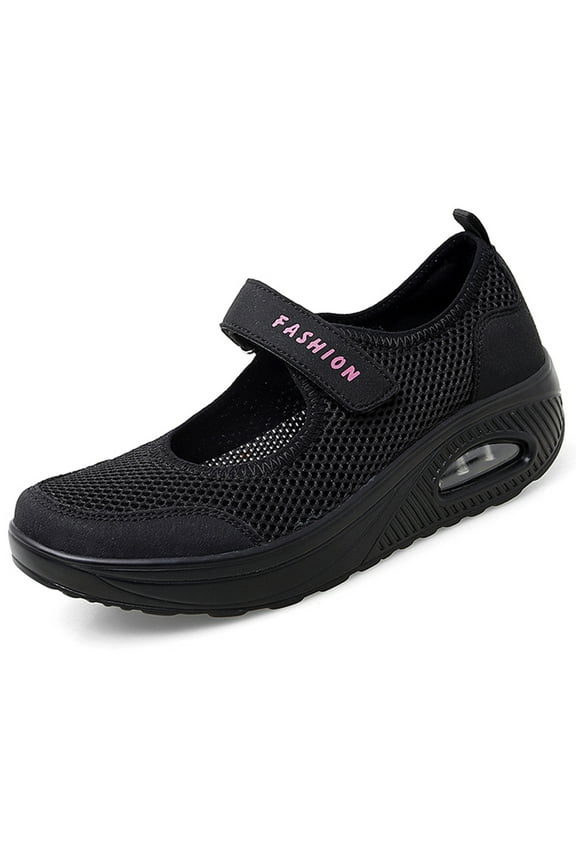 Womens Walking Shoes Comfortable Slip On Sock Sneakers Mesh Breathable Platform Loafers