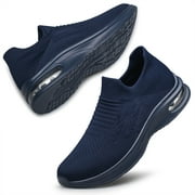Womens Walking Shoes Non Slip Running Shoes Breathable Workout Shoes Lightweight Gym Sneakers zapatos para mujer Navy Bl