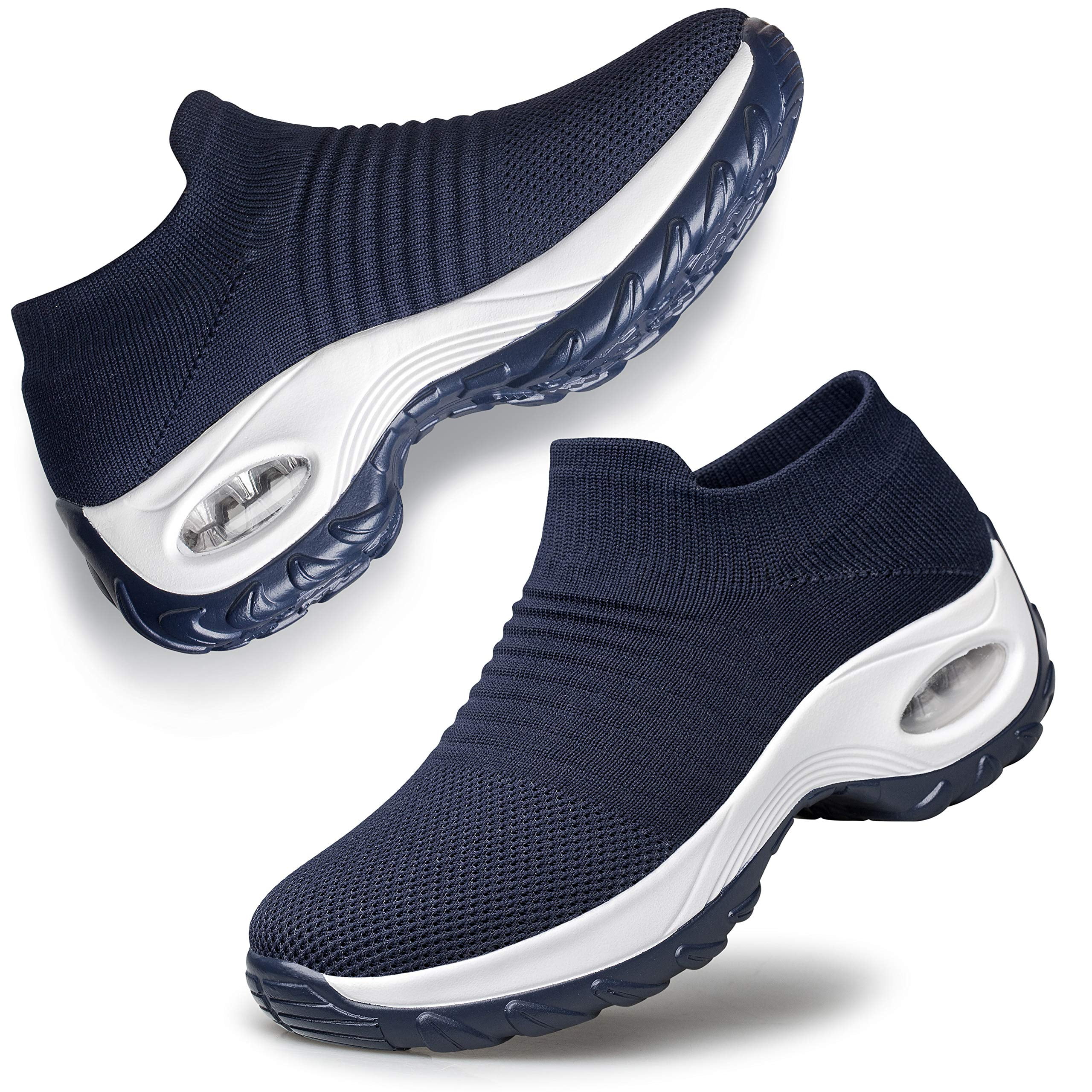 Koppu Women's Slip-On Air Cushion Sneakers - Sock Style Walking Shoes For Jazz & Casual - View #6