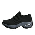 thumbnail image 1 of Womens Walking Shoes Sock Casual Ladies Fashion Sneakers Comfortable Slip On Air Cushion Platform, 1 of 7