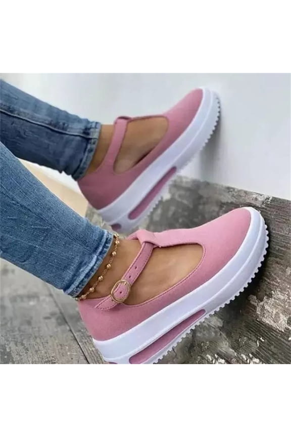 Womens Walking Shoes,Women Fashion Slip On Canvas Loafers Casual Lightweight Comfortable Platform Sneakers ﻿Wedge Shoe