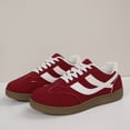 thumbnail image 1 of Womens Walking Shoes, Womens Tennis Shoes, Walking Shoes Women, Women Classic Retro Casual Lifestyle Sneakers Tennis Shoe Comfort Walking Footwear Lightweight Anti Slip Trainers, Red 8.5, 1 of 9