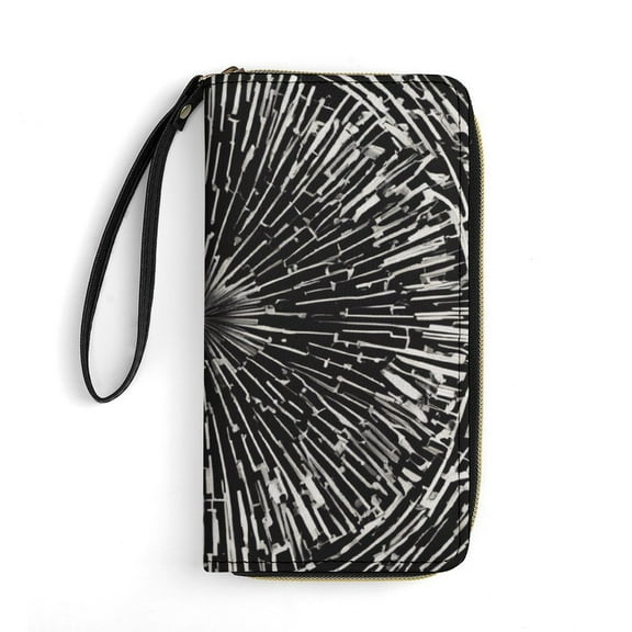 Womens Wallet Bifold Ladies Cluth Bag Wristlet Wrist Strap Long Purse BOHO Expande Design