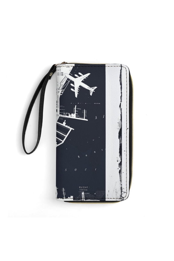 Womens Wallet Bifold Ladies Cluth Bag Wristlet Wrist Strap Long Purse Denver Design