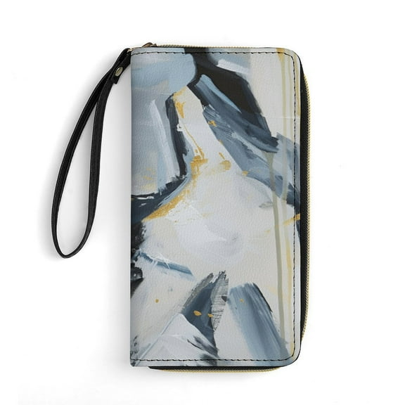 Womens Wallet Bifold Ladies Cluth Bag Wristlet Wrist Strap Long Purse Sonnia Design