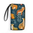 thumbnail image 1 of Womens Wallet Bifold Ladies Cluth Bag Wristlet Wrist Strap Long Purse Wild Animal Pattern Design, 1 of 6