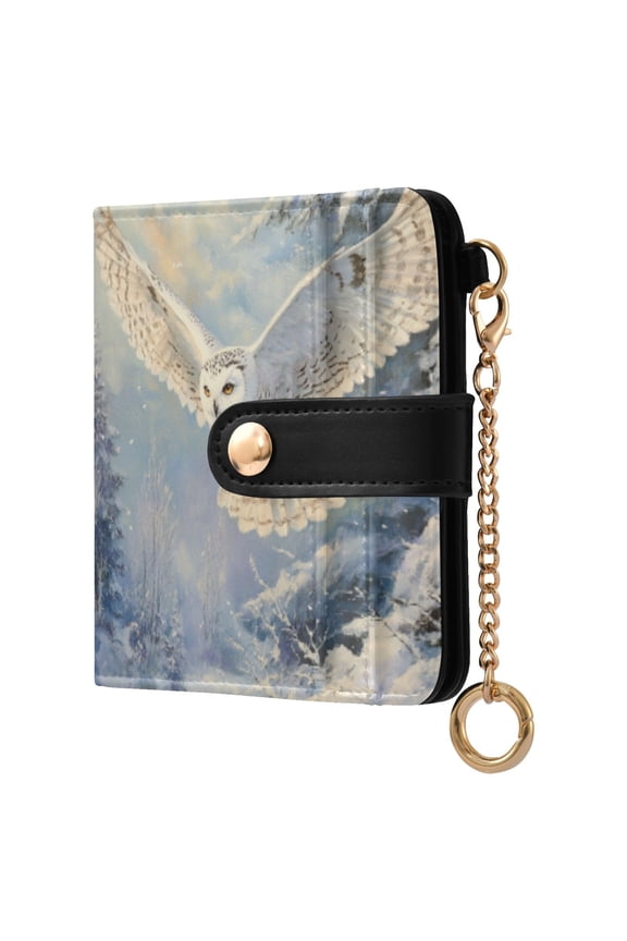 Womens Wallet PU Leather Bifold Small Purse with RFID Blocking Credit Card Holder A Anowy Owl
