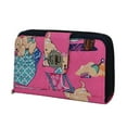thumbnail image 1 of Womens Wallet Puppy Dog Quilted Twist Latch Girls Organizer Pink Blue, 1 of 4