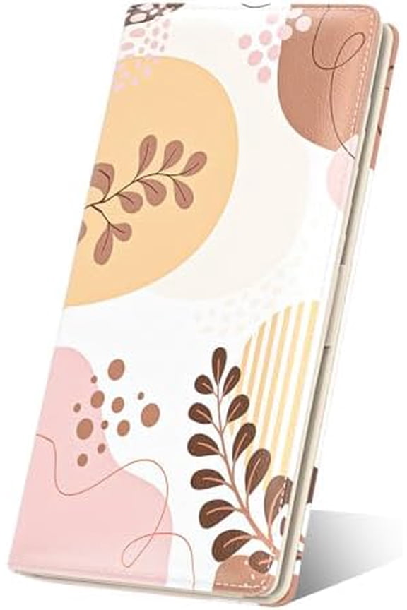 Womens Wallet, RFID Slim Wallets for Women, Thin Ladies Credit Card Holder Purse, Cute Leather Bifold Clutch Billfold with 11 Card Slots & ID Window, Tropical Leaf