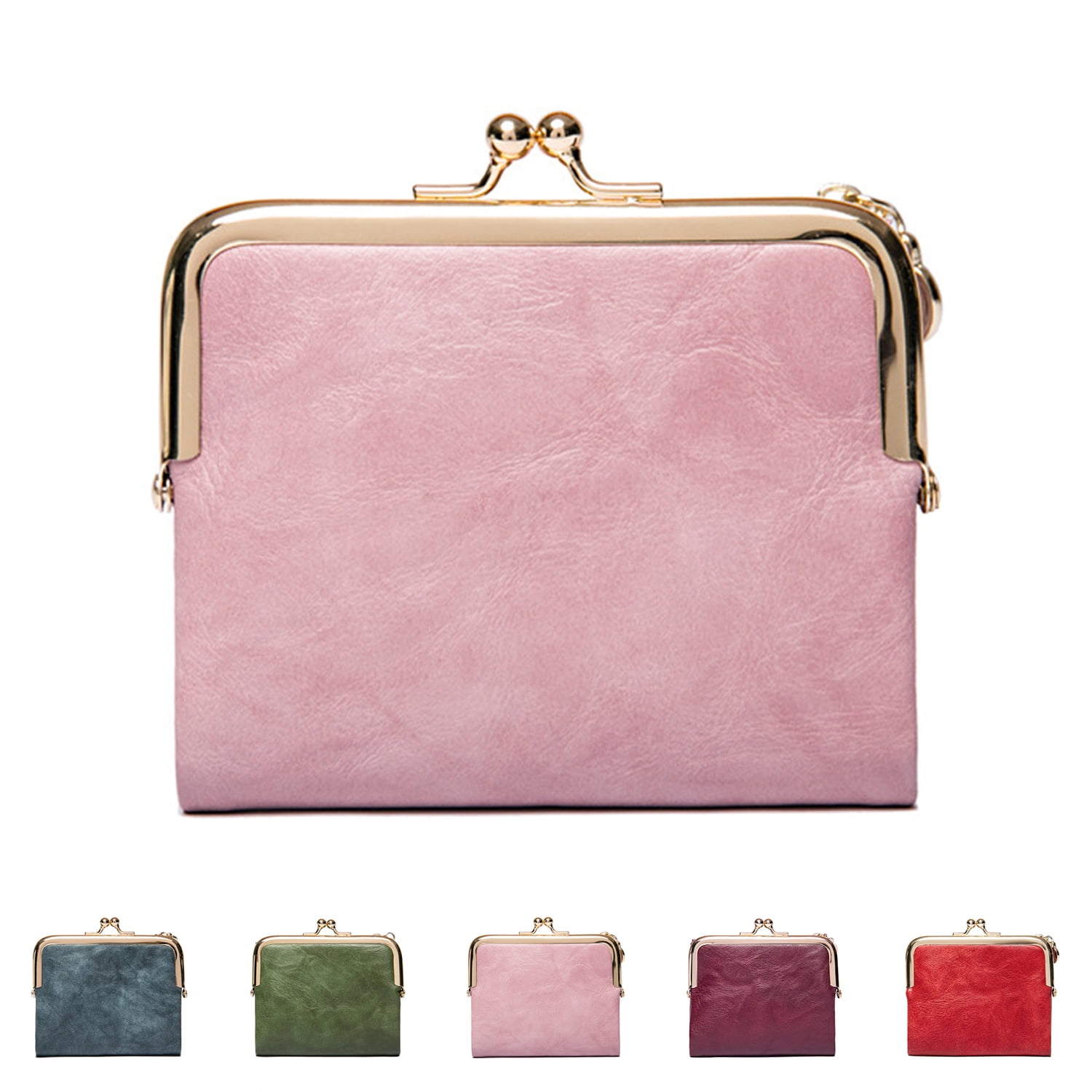 Womens Wallet Small Rfid Ladies Compact Bifold Leather Vintage Coin