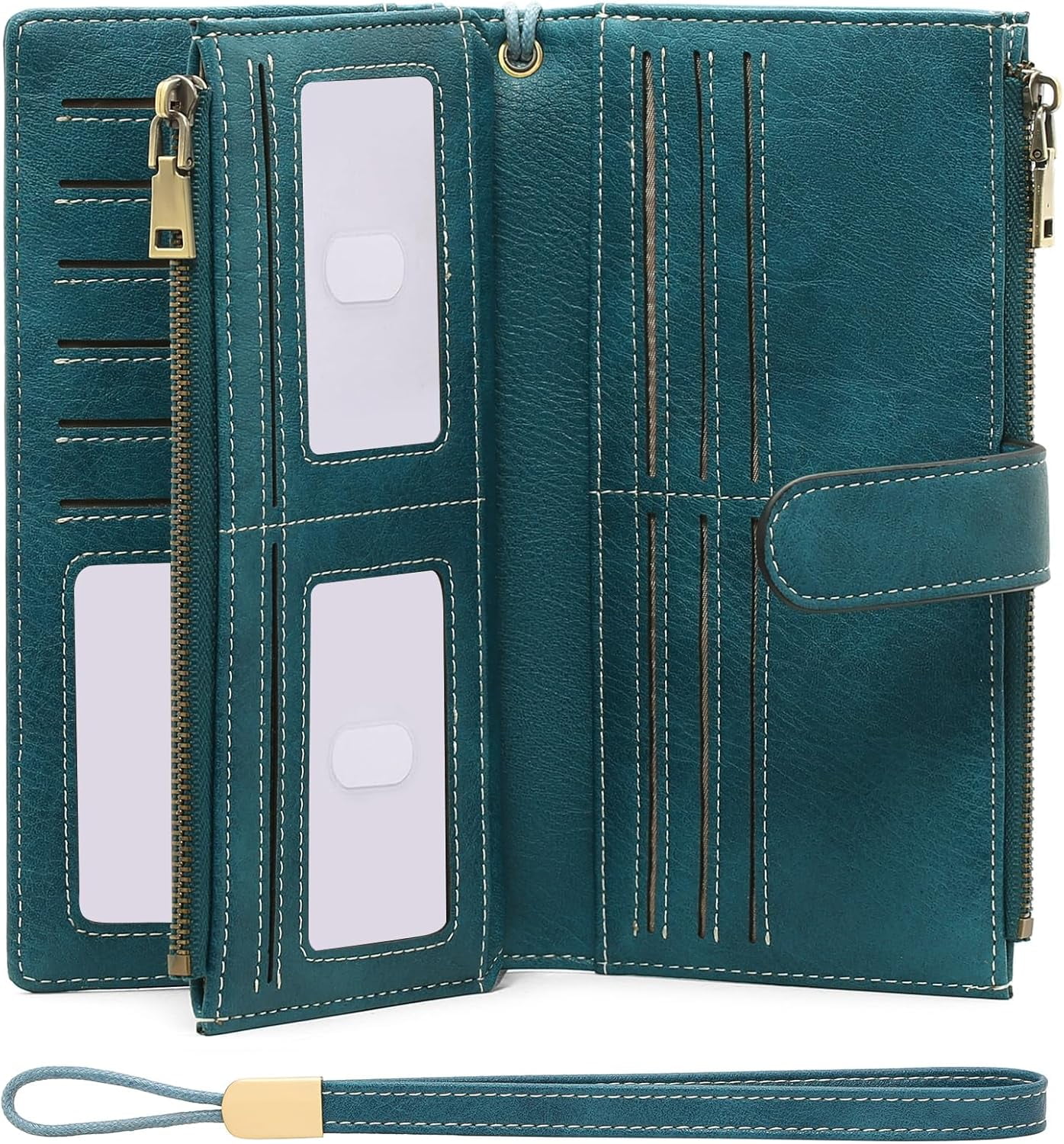 Womens Wallets Large Capacity Credit Card Holder Rfid Wallet Women ...