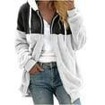 thumbnail image 1 of Womens Warm Faux Coat Jacket Winter Zipper Long Sleeve Outerwear, 1 of 6