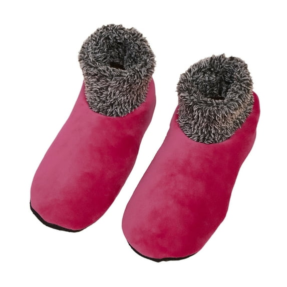 Womens Warm Indoor Home Winter Ankle Slipper Socks with SkidBottom Thick Fleece Lined Plush Cuffs Floor Socks