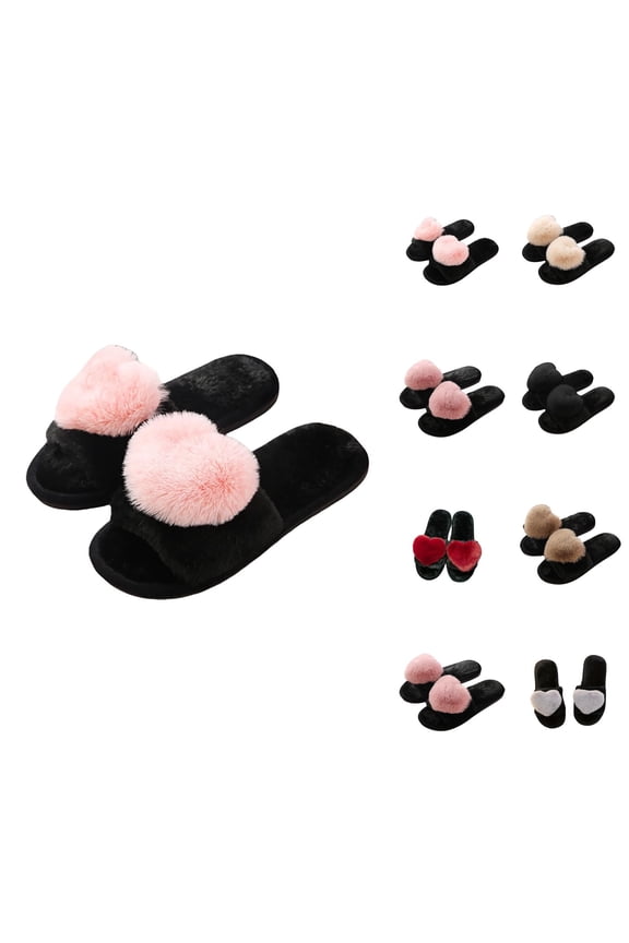 Womens Warm Slippers Fluffy Cozy Indoor House Comfort Women's Slippers Indoor Soft Fuzzy Shoes With Sole Comfortable Home Footwear For Daily Relaxation