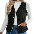 thumbnail image 1 of Womens Warm Waistcoat Solid Basic Fleece Vest Buckle Down Sweater Blouse Tops Fall Fashion Outfits 2025 Y2K Fleece Teen Girls Clothes, 1 of 7
