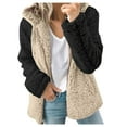 thumbnail image 1 of Womens Warm Winter Coats Puffer Jackets Long with Plush Plus Size Parka Coats Thicken Padded Outwear Overcoats, 1 of 5