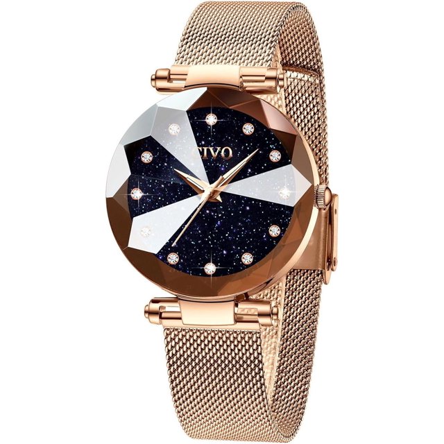 Womens Watch, Waterproof Analog Quartz Ladies Watches For Women Rose