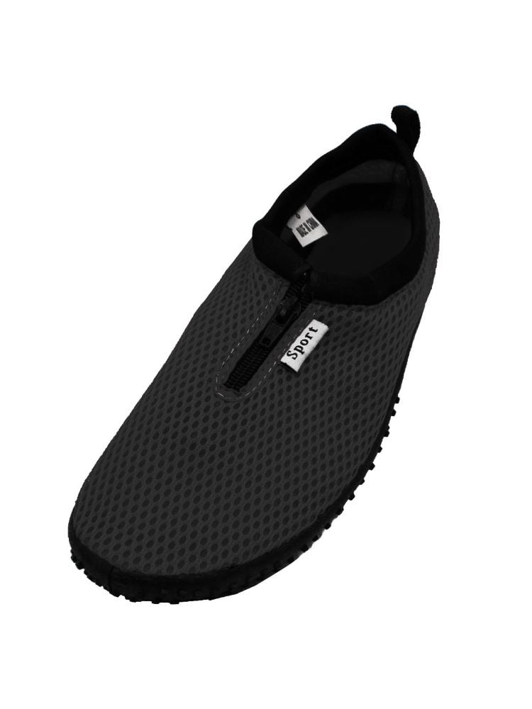 Womens Water Shoes Aqua Socks Zip Up Slip On Flexible Pool Beach Swim