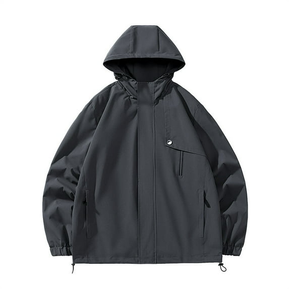 Womens Waterproof Long Rain Coats with Hood Lightweight Windbreaker Outdoor Hooded Trench Coat Long Rain Coats