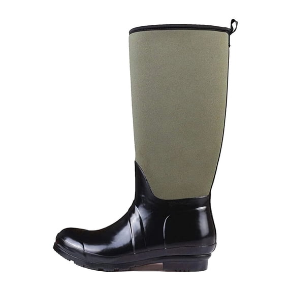 Womens Waterproof Rain Boots Superior Neoprene Rubber Non-Slip Insulated Outdoor Rain Shoes