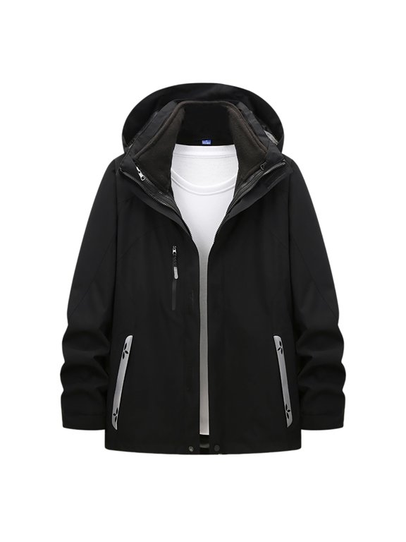 Womens Waterproof Rain Jackets Lightweight Zip Up Raincoat Woman Casual Faddish Solid Patchwork Long Sleeves Zipper Hooded Stand Collar Outwear Sports Coat Jacket
