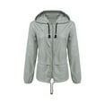 thumbnail image 1 of Womens Waterproof Raincoat Ladies Outdoor Wind Rain Forest Jacket Coat Plus Size, 1 of 1