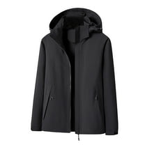 Womens Waterproof Raincoat Lightweight Color Block Jackets Windproof Hooded Jacket with Pockets