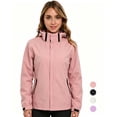 thumbnail image 1 of Omewoold Women Lightweight Jackets Waterproof Hooded Raincoat Packable Atheletic Jacket Hiking Windbreaker Rain Jacket With Pockets, Pink M, 1 of 11