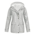 thumbnail image 1 of Womens Waterproof Ski Jacket Winter Coat with Hooded for Rain Snow Outdoors Hiking Mountain, 1 of 3
