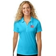 thumbnail image 1 of Womens Waving US Flag Patch Polo Shirt, 2XL Atomic Blue, 1 of 5