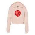thumbnail image 1 of Womens We All Float Down Here Red Balloon Cropped Hooded Sweatshirt, 1 of 1