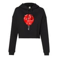 thumbnail image 1 of Womens We All Float Down Here Red Balloon Cropped Hooded Sweatshirt, 1 of 1