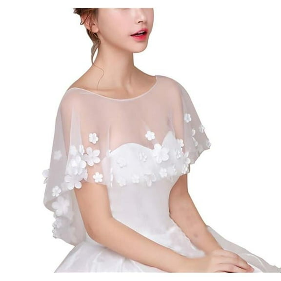 Womens Wedding Cape Bridal Wrap Lace Bridal Shawls, G