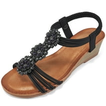 Lust Rhinestone Petal Heel Sandals - Walmart.com