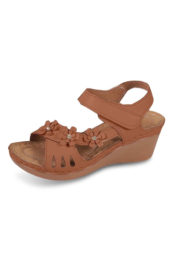 Womens Wedge Sandals Wide Width Trendy Lightweight Hard Sole Wedge Heels Womens House Shoe Braided Espadrilles for Women Ankle Strap Beach Sandals Summer Shoes