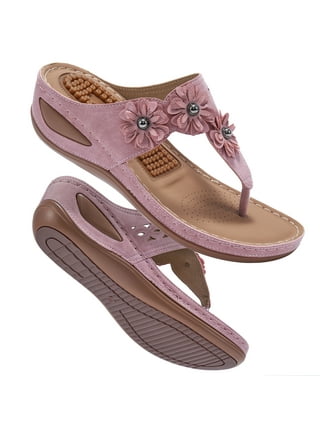 Wedge Sandals in Womens Sandals Pink Walmart