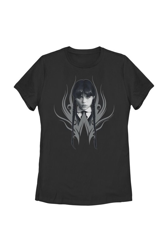 Womens Wednesday Modern Portrait T Shirt