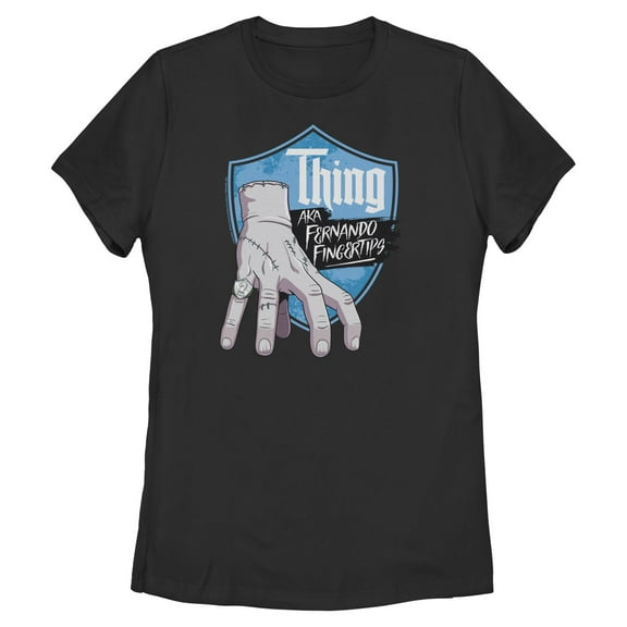Womens Wednesday Thing Fernando Fingertips T Shirt