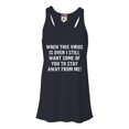 thumbnail image 1 of Womens When This Virus Is Over Stay Away From Me Funny 2020 Flowy Racerback Tank Top T-Shirt, 1 of 1