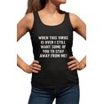 thumbnail image 1 of Womens When This Virus Is Over Stay Away From Me Funny 2020 Racerback Tank Top T-Shirt, 1 of 1