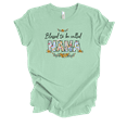 thumbnail image 1 of Womens Whimsical Floral Blessed To Be Mother's Day Ladies Mint Short Sleeve T-Shirt-Nana-3X-Large, 1 of 1