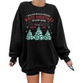 thumbnail image 1 of Womens White Christmas Sweatshirt Crewneck Christmas Tree Graphic Shirts Oversized Xmas Pullover Sweater, 1 of 5