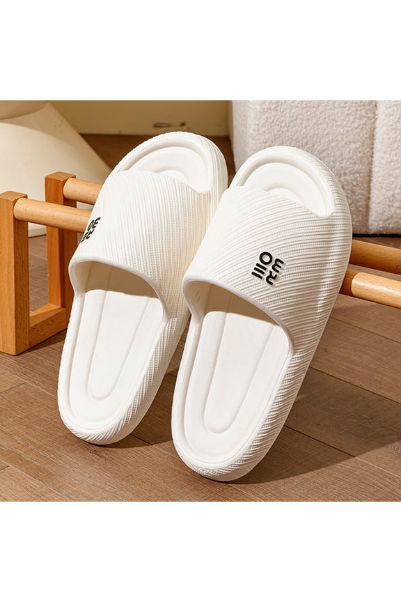 Womens White Cloud Slides House Slippers, Waterproof EVA Slide Sandals Lightweight for Indoor Outdoor,Size 36