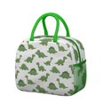 thumbnail image 1 of Womens White Green Dinosaurs Pattern Lunch Box for Work,Insulated Lunch Bag for Women,Loncheras Para Mujer,Leakproof Adult Lunch Bag for Work,Beach,Travel,Picnic,Camping, 1 of 7