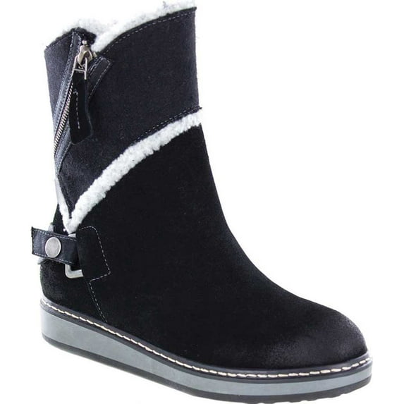 Womens White Mountain Teague High Top Snow Boots, Black