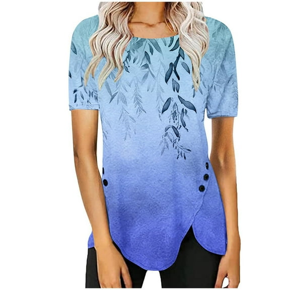 Womens White Tank Top Blouses & Button-Down Shirts Stretchy Short Sleeve Shirts for Women Fitted