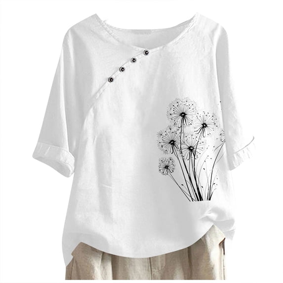Womens White Tunic Tops Dressy Casual Red Shirts for Women Casual White Tees Slim Fit