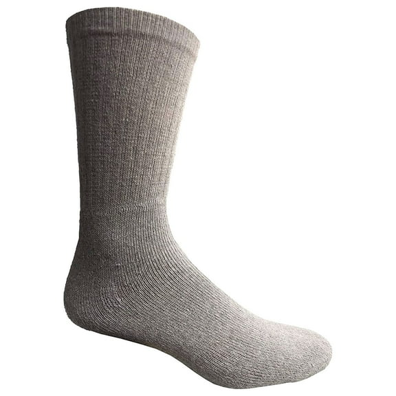 Womens Wholesale Cotton Crew Socks - Gray Sport Crew Socks For Women - 9-11 - 48 Pack